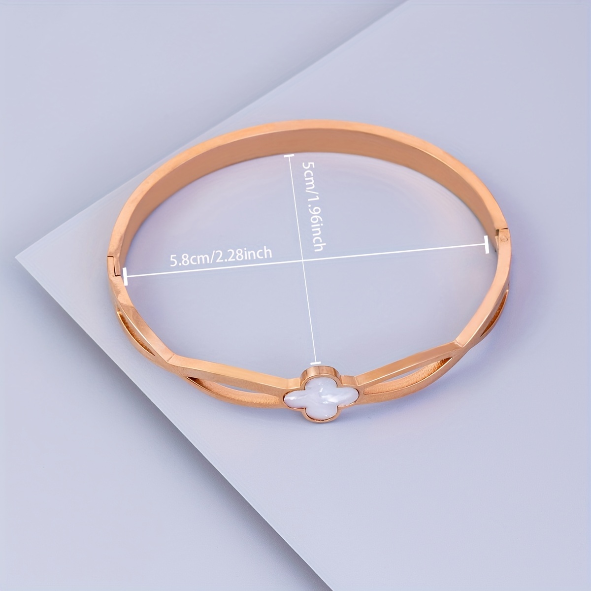 Lucky Clover Flower Bracelet Rose